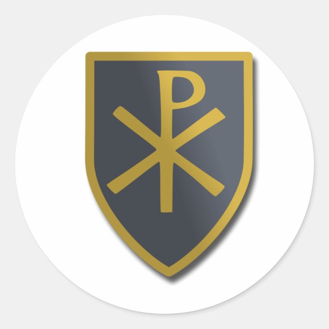 Adesivo Redondo Christian Shield (Frente)