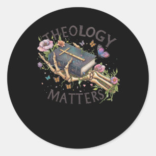 Adesivo Redondo Christian Theology S Sticker
