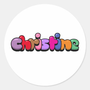 Adesivo Redondo Christine
