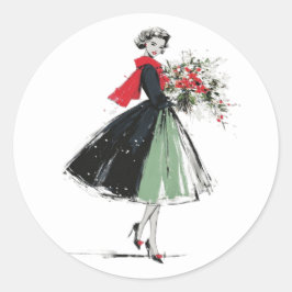 Adesivo Redondo Christmas