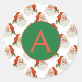 ADESIVO REDONDO CHRISTMAS CLASSIC ROUND STICKER INICIAL