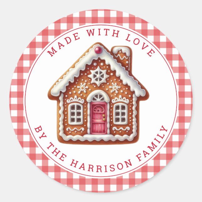 Adesivo Redondo Christmas Cookies Round Stickers (Frente)