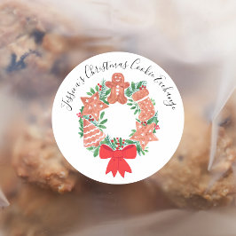 Adesivo Redondo Christmas Gingerbread Cookie Exchange
