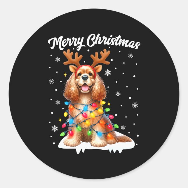 Adesivo Redondo Christmas Pajamas Men Women Kids English Er Spanie (Frente)