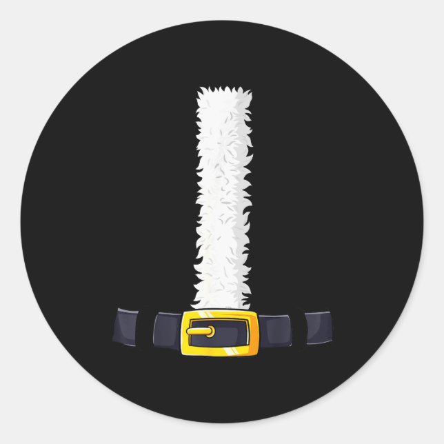 Adesivo Redondo Christmas Santa-santa Claus Costume Fun Santa Suit (Frente)