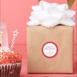 Adesivo Redondo CHRISTMAS SEAL moderno ponto festivo vermelho<br><div class="desc">por kat massard >> www.simplysweetpaperie.com <<< Mantenha a magia viva neste Natal</div>