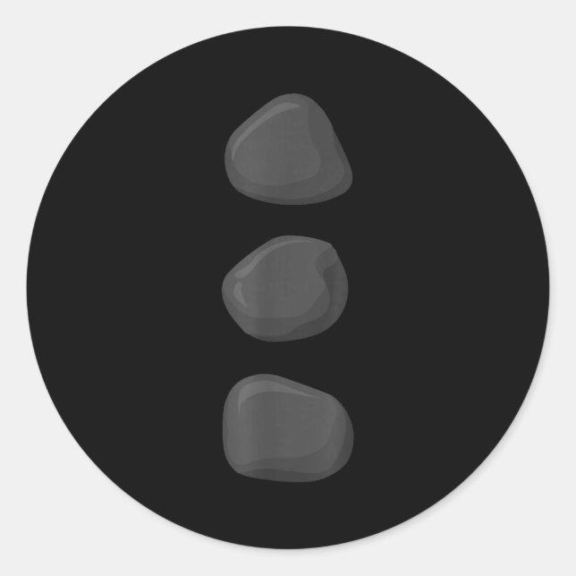 Adesivo Redondo Christmas Snowman Three Black Buttons Xmas Costume (Frente)