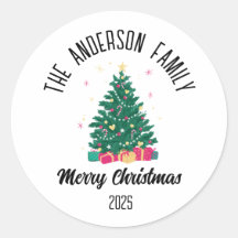 Christmas Tree With Lights Personalized Name