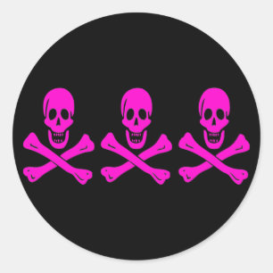 Adesivo Redondo Christopher Condent-Cor-de-rosa