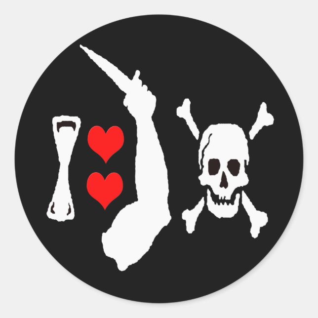 Adesivo Redondo Christopher Moody -Hearts (Frente)