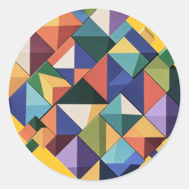 Adesivo Redondo Chromatic Structure (Frente)