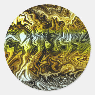 Adesivo Redondo Chrome Dourado Prateado Metálico Líquido Frio Fest