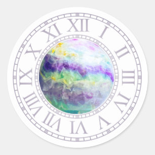 Adesivo Redondo Chrono Mistica Sticker - Flourite (W)