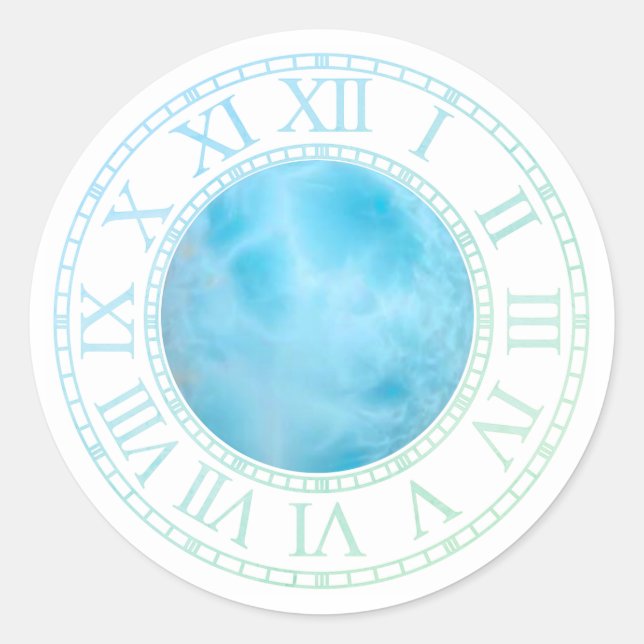 Adesivo Redondo Chrono Mistica Sticker - Larimar (W) (Frente)