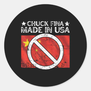 Adesivo Redondo Chuck Fina China - Dia de Libertação da Guerra Com