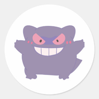 Adesivo Redondo Chunky Gengar