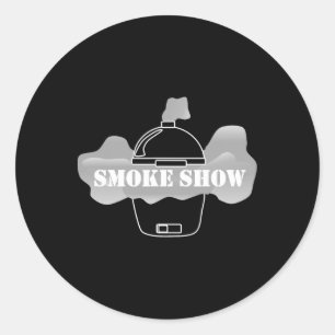 Adesivo Redondo Churrasco do Smoke Show