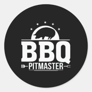 Adesivo Redondo Churrasco Pitmaster Grill Master Tee Para Pistas D