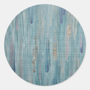 Adesivo Redondo Chuva Cristã-Profeética Vaca Aqua Seafoam