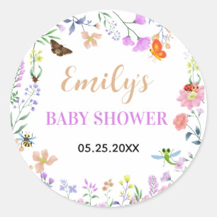 Adesivo Redondo Chuva de Amor Baby Shower
