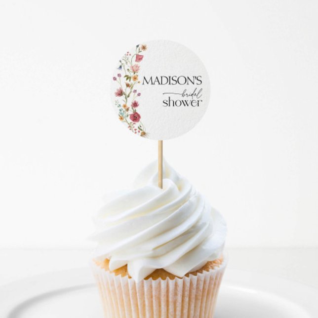 Adesivo Redondo Chuva de Amor, Noiva de Floral Shower (Criador carregado)