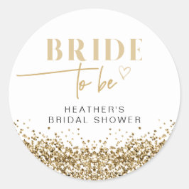 Adesivo Redondo Chuva de Animação Dourado Amarelo REGINA Noiva par