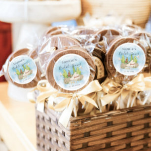 Adesivo Redondo Chuva de Arroz ao Piano e Violino Elegantes com Fl