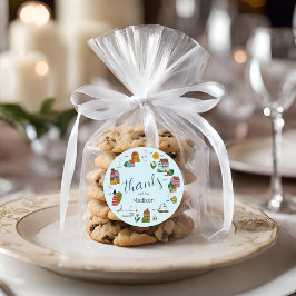 Adesivo Redondo Chuva de Bebê Náutico Menino da Vila Costeira