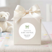 Chuva de Bênçãos Bebê Sage Gingham