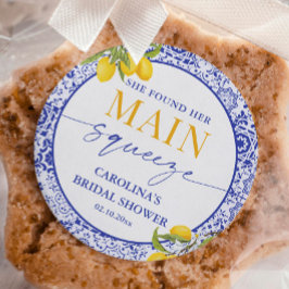 Adesivo Redondo Chuva de Noiva do Grande Amor Italiano Limão