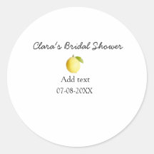 Chuva de noiva limão moderna simples minimalista r