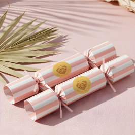 Adesivo Redondo Chuveiro de Noiva de Pickleball com Palmeira Tropi