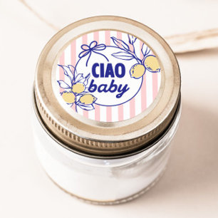 Adesivo Redondo CIAO BABY Lemon Mediterranean Amalfi