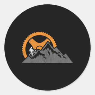Adesivo Redondo Ciclismo de montanha Mtb downhill
