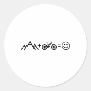 Adesivo Redondo Ciclismo de Montanha Mtb Downhill Freeride Ciclist