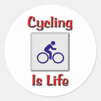 Adesivo Redondo Ciclismo É Vida