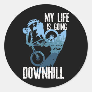 Adesivo Redondo Ciclismo Life Behind Rs Mountain Bike Enduro Mtb 