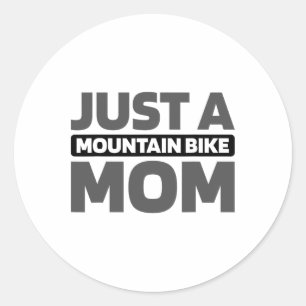 Adesivo Redondo Ciclismo Mtb - Ciclista Só Uma Mãe De Bicicleta De