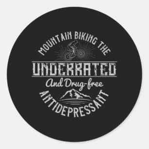 Adesivo Redondo Ciclismo MTB O Antidepressivo Sem Drogas