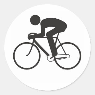 Adesivo Redondo Ciclista-T