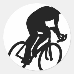 Adesivo Redondo ciclista Tour de France que compete a bicicleta