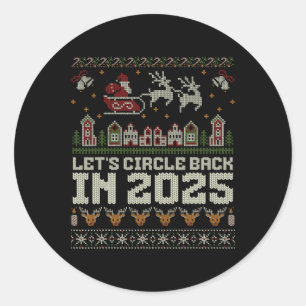 Adesivo Redondo Ciclo De vamos Ck No Natal De 2025