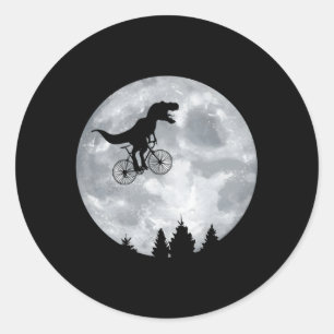 Adesivo Redondo Ciclo Lunar do Halloween do Halloween de Lua de Di