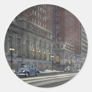 Adesivo Redondo Cidade - Chicago, IL - Tempo Inteiro em Chicago 19