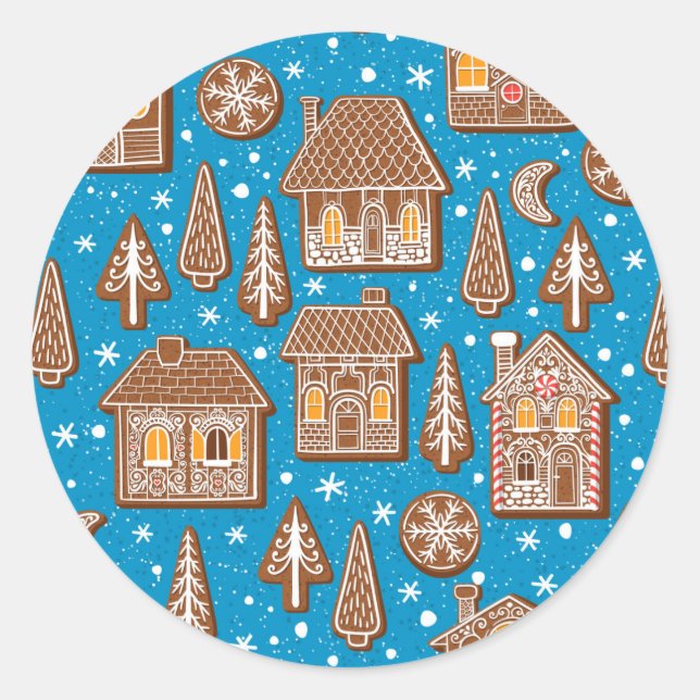 Adesivo Redondo Cidade de Cookie (Frente)