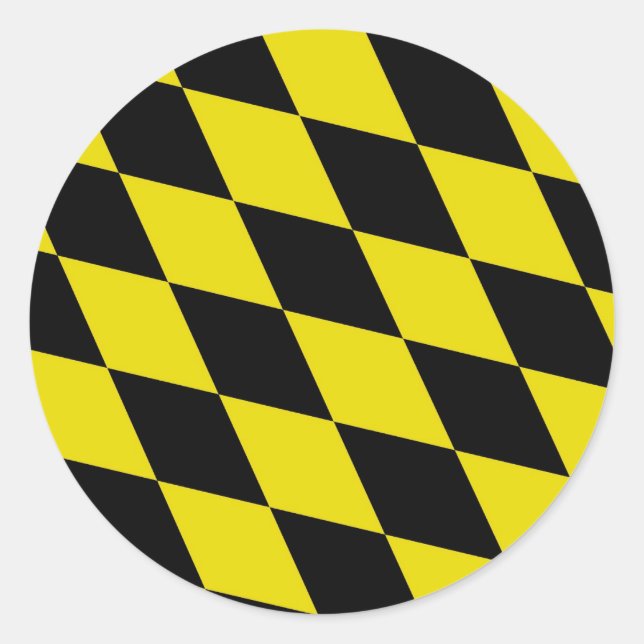 Adesivo Redondo cidade de munich bandeira da alemanha país bavaria (Frente)