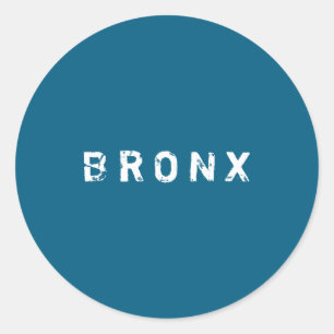 Adesivo Redondo Cidade de Nova York Nyc Bronx Retro Clic Valor Pre