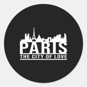 Adesivo Redondo Cidade de Paris, França