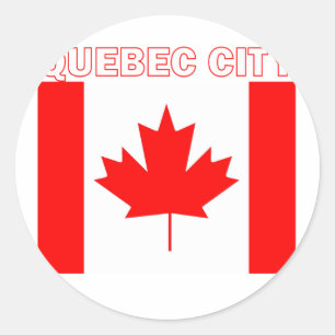Adesivo Redondo Cidade de Quebec