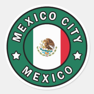 Adesivo Redondo Cidade do México México